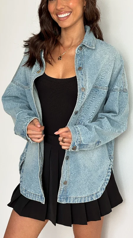 Ensley Denim Jacket - Light Denim