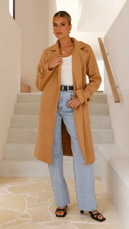 Lue Trench Coat - Camel