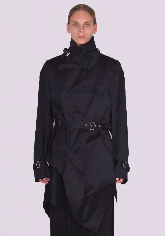 MARINA YEE FW23-CHANOT UNISEX FOLD TRENCH COAT NAVY