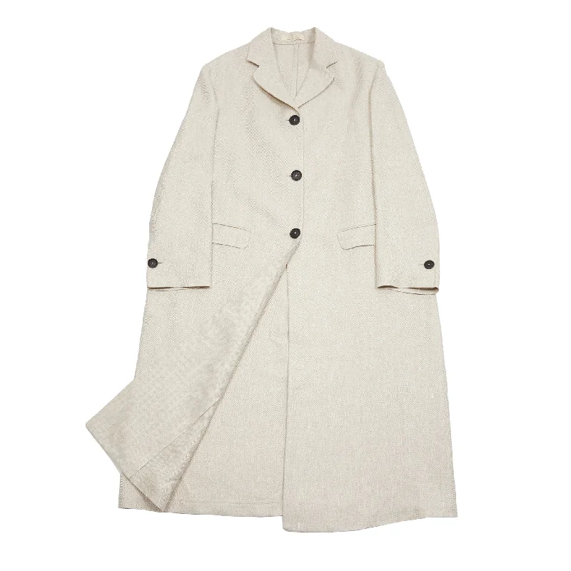 Massimo Alba Women's Natalie2 Linen Silk Duster Coat in Summer Sand