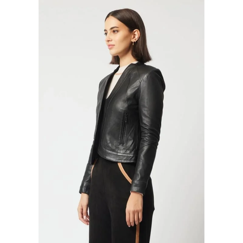 Nova Leather Jacket | Black