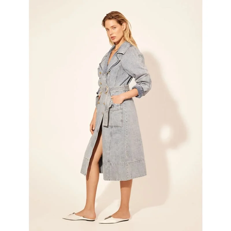 Olivia Denim Trench Coat