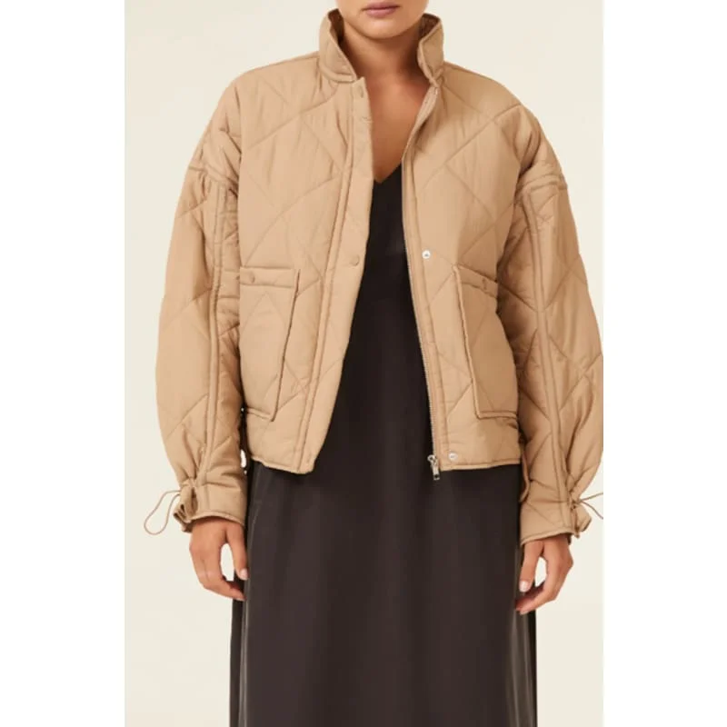 Sloane Puffer Jacket | Tan