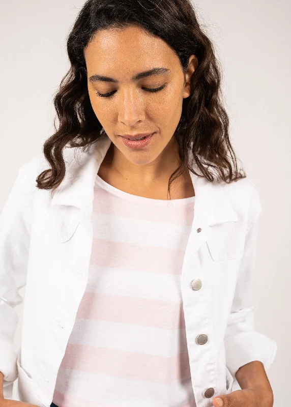 Ste Téa jacket - in cotton canvas (BLANC)