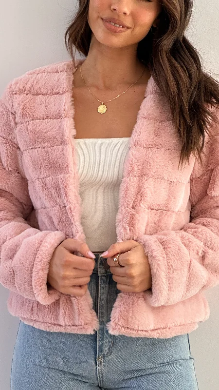 Tully Crop Jacket - Blush