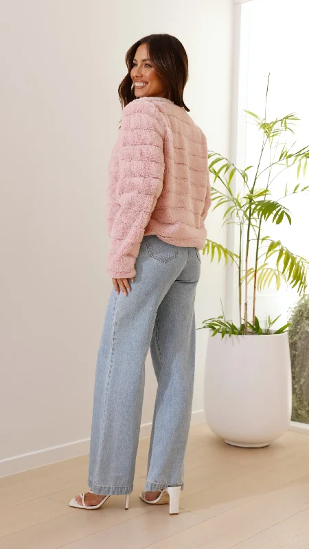 Tully Crop Jacket - Blush