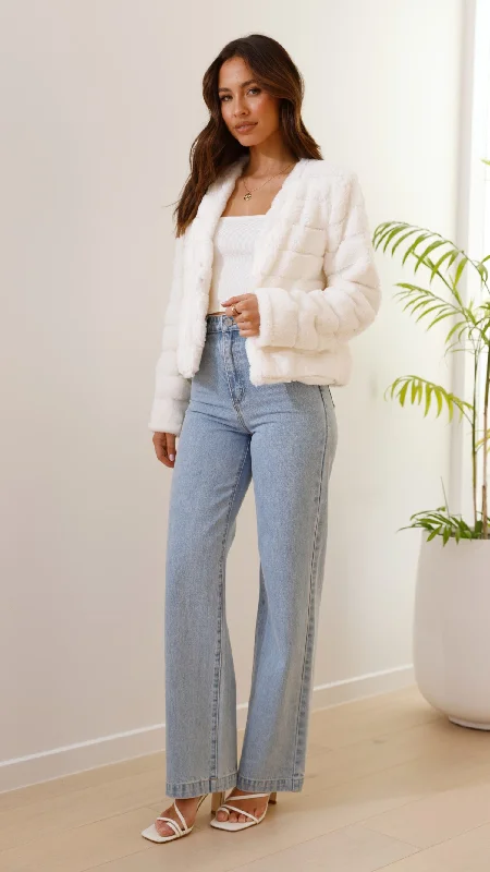 Tully Crop Jacket - White