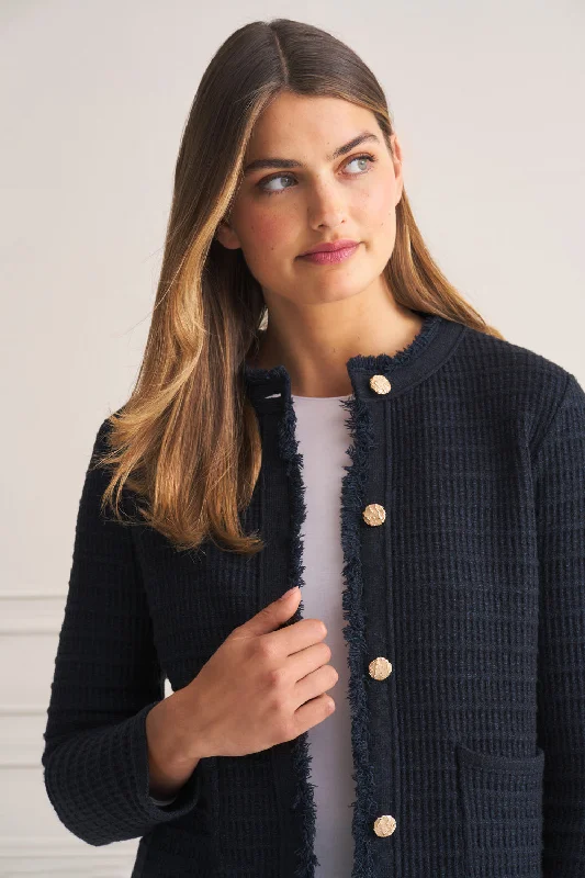 Tweed Knit Jacket