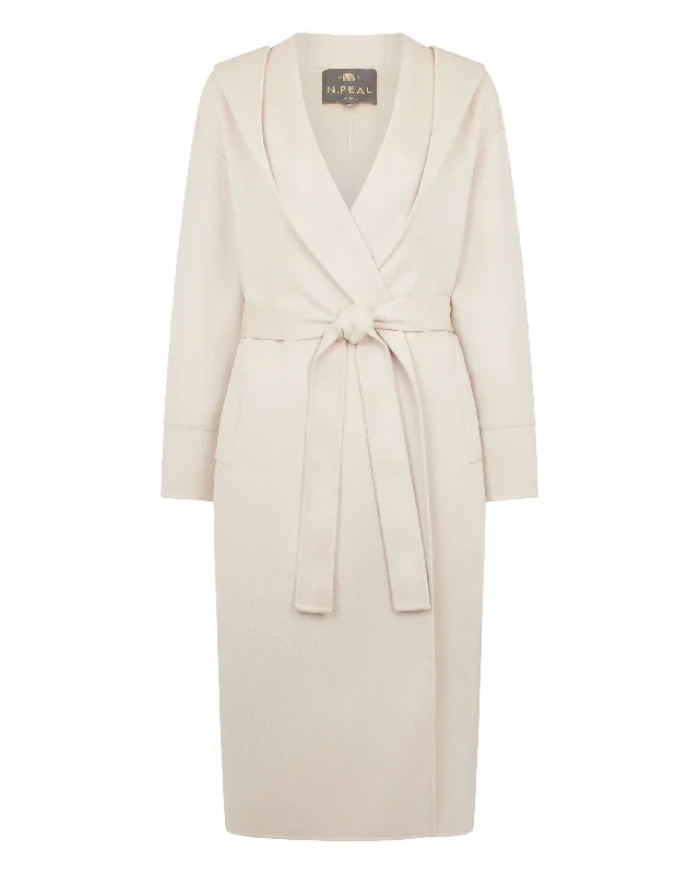 Women's Cashmere Robe Coat Cream