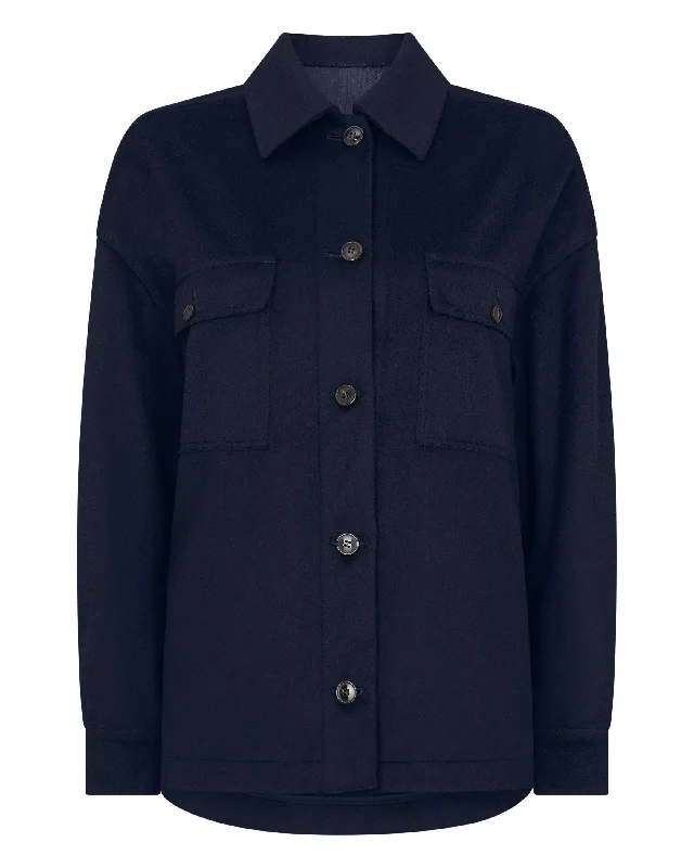 Women's Olivia Overshirt Navy Blue