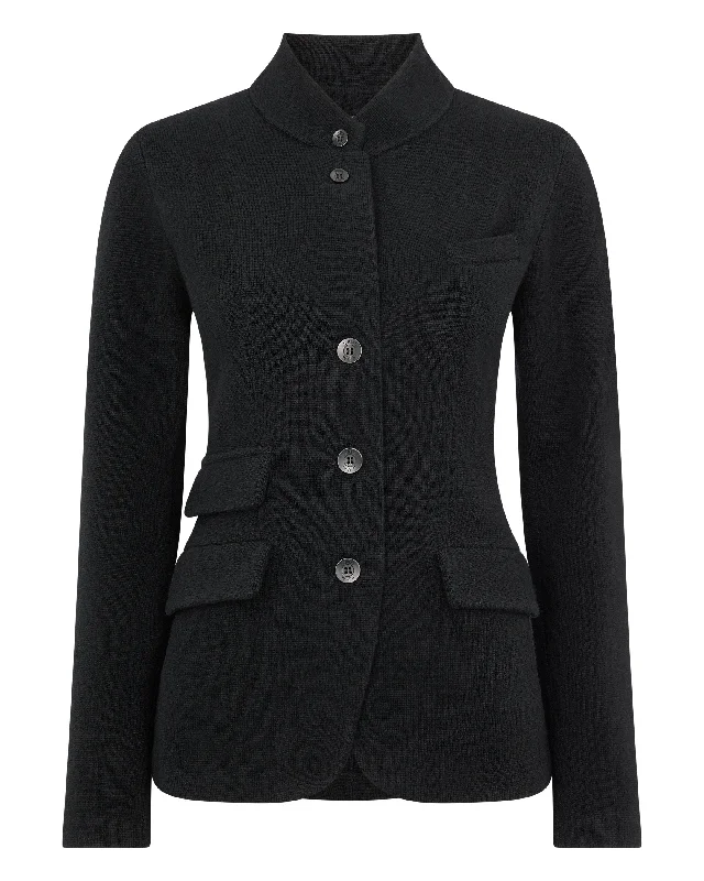 Women's Wool Cashmere Blazer Black