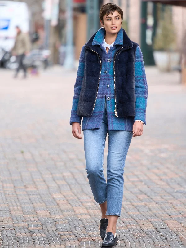 Lone Mountain Plaid Shirt Jacket