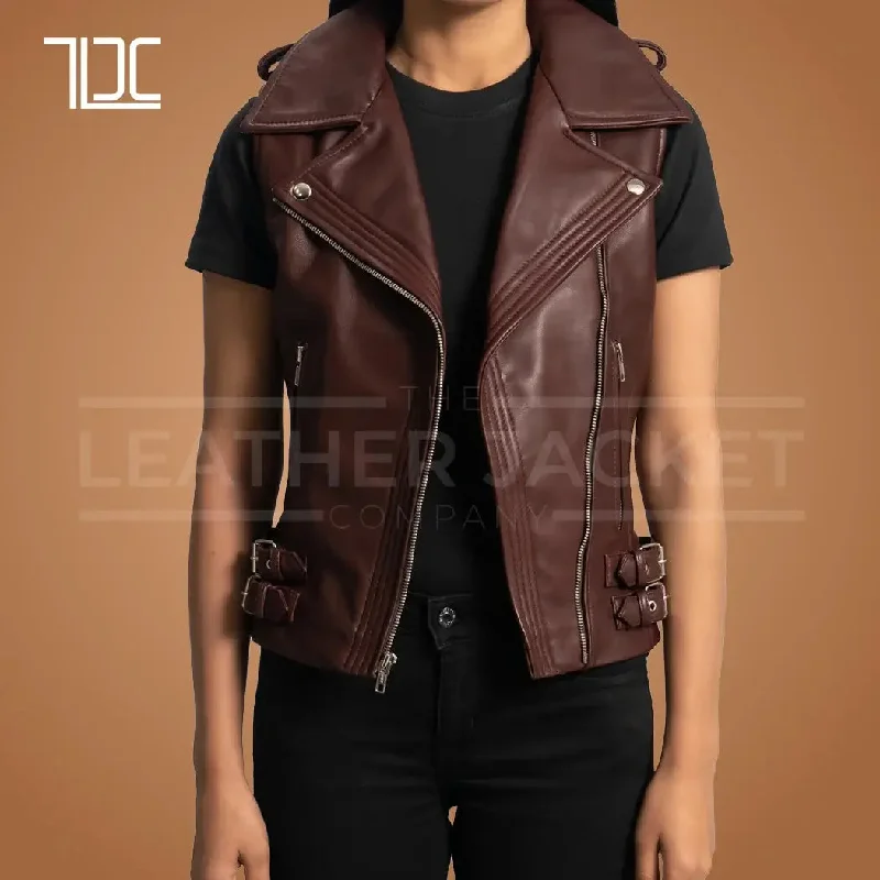 Rogue Rider Womens Leather Vest