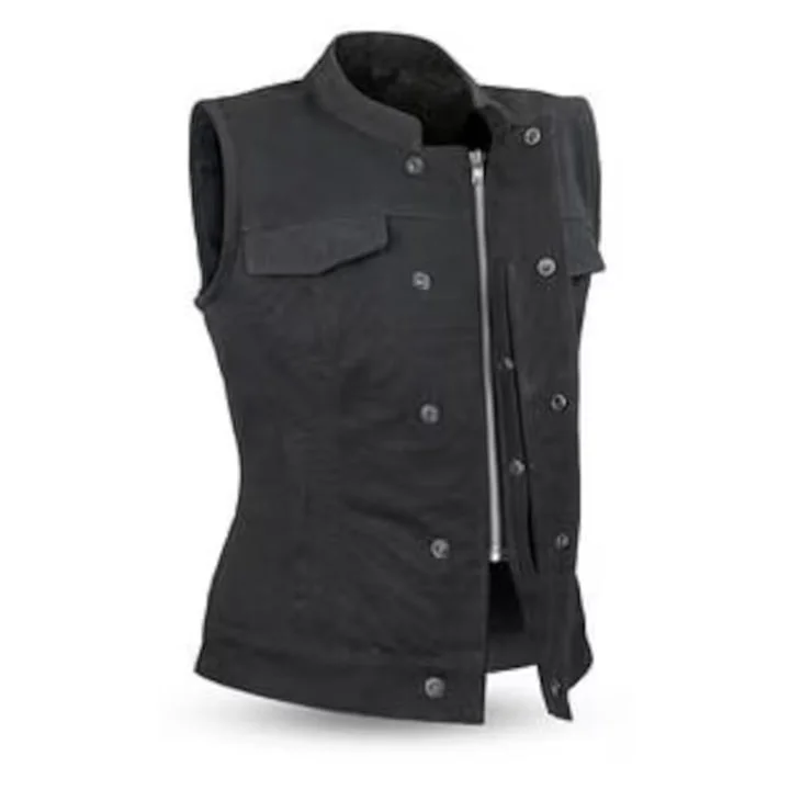 Women's SOA Leather Motorcycle Vest