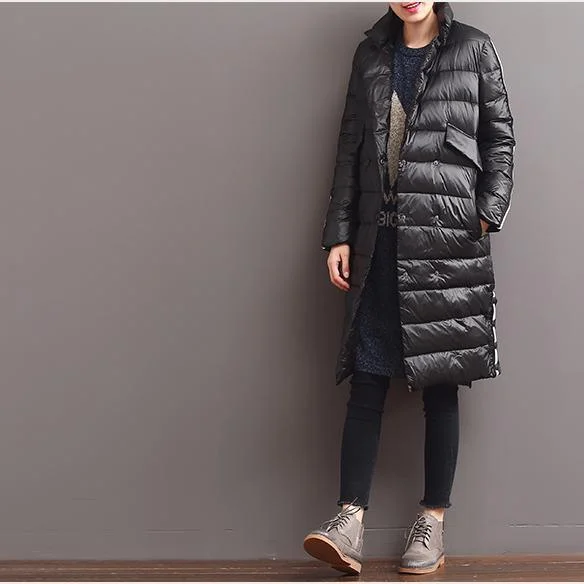 winter black warm women down jackets coats outwear