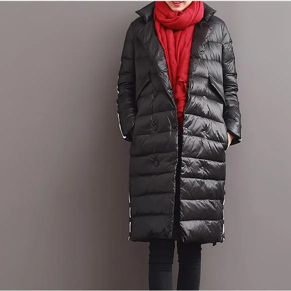 winter black warm women down jackets coats outwear