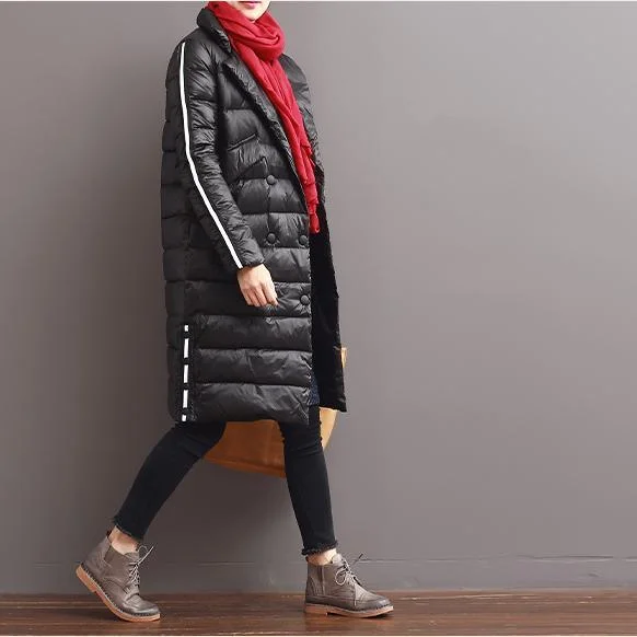 winter black warm women down jackets coats outwear