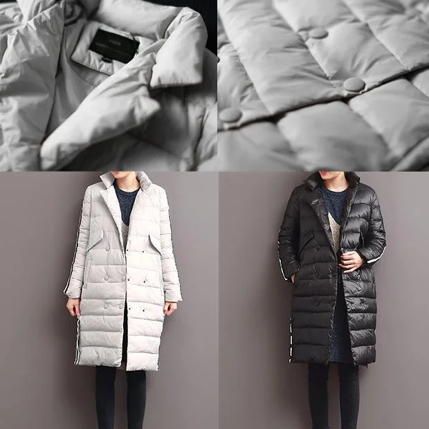 winter black warm women down jackets coats outwear