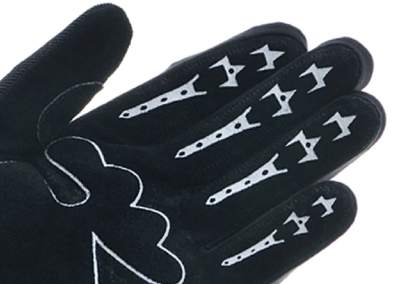 Davida Lightweight Metropolitan Gloves - Black Real Suede Palm / White Grip