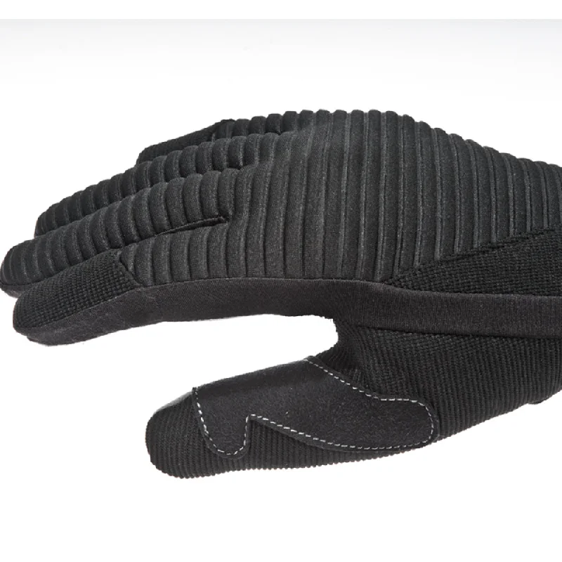 Davida Lightweight Metropolitan Gloves - Black Real Suede Palm / White Grip