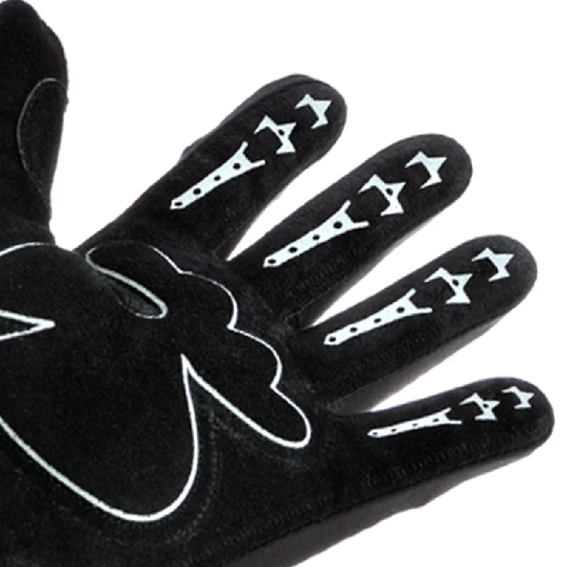 Davida Lightweight Metropolitan Gloves - Black Real Suede Palm / White Grip