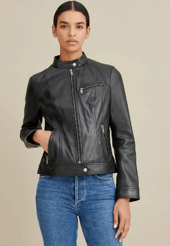 Women's Black Leather Jacket