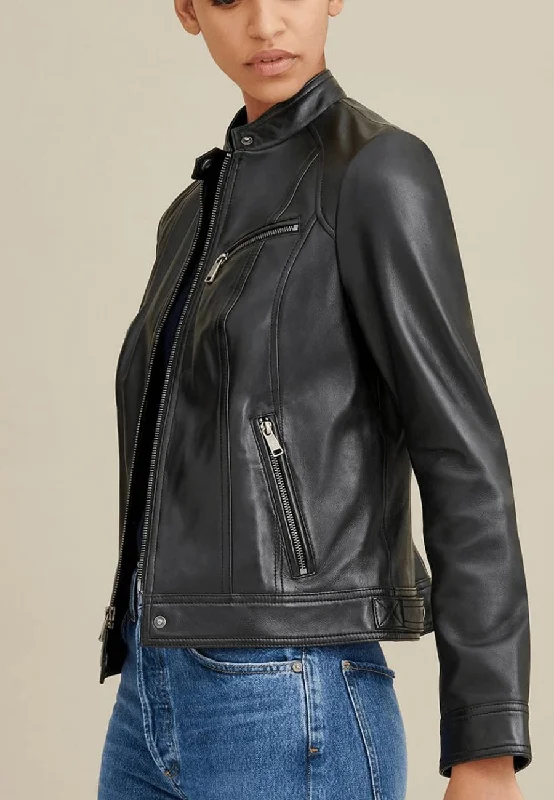 Women's Black Leather Jacket