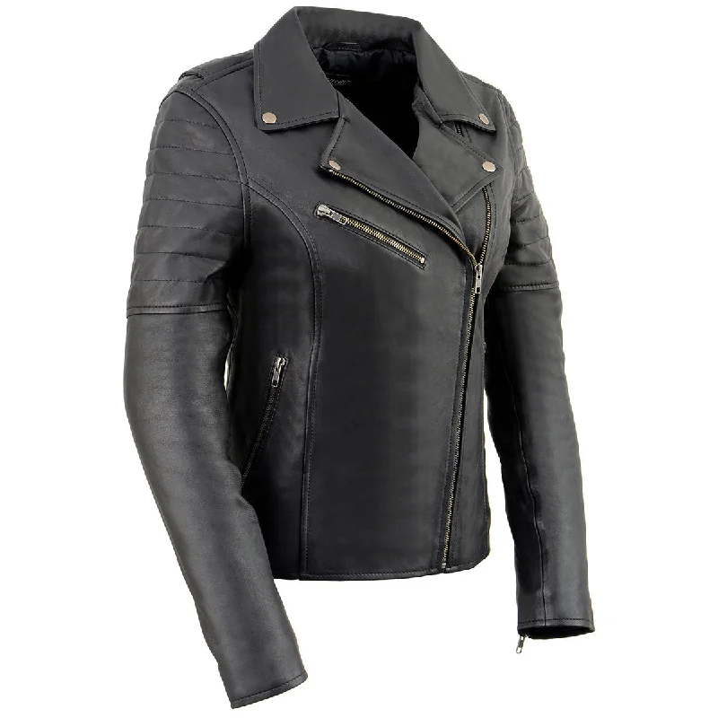 Milwaukee Leather SFL2870 Women's ‘Duchess’ Black Motorcycle Style