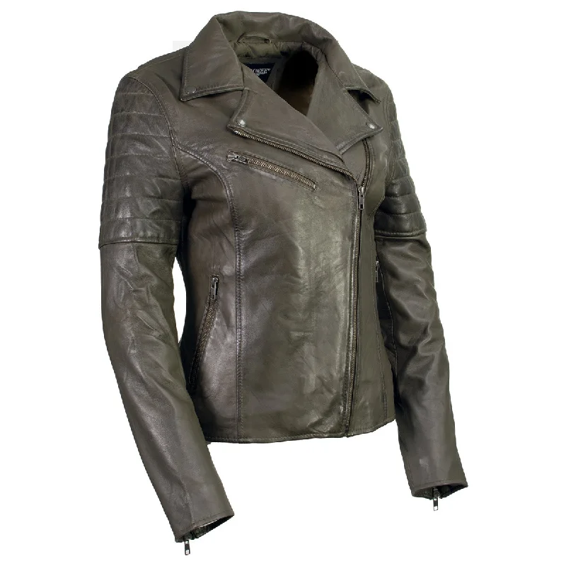 Milwaukee Leather Women's Duchess Olive Motorcycle Style Fashion