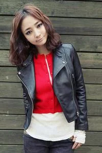 New Arrival Autum & Winter Women Motorcycle Real Leather Jacket