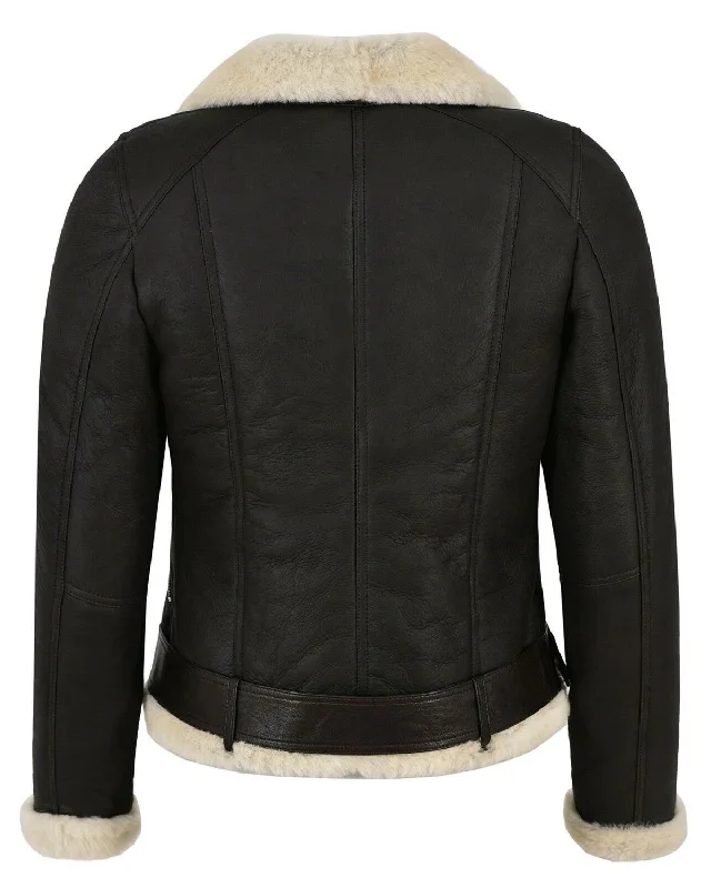 Grade A Faux Sheep Leather Jacket For Women Winter Jacket