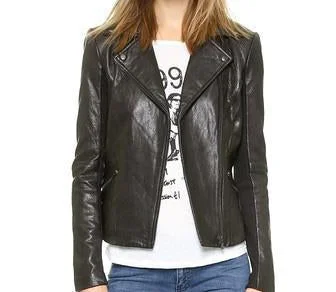 Super Mega Women Classic Leather Jackets