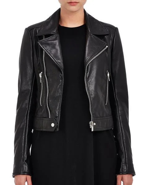 Super Oliya Women Biker Real Leather Jackets