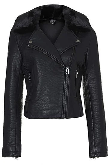 Super Widecollar Women Biker Leather Jackets