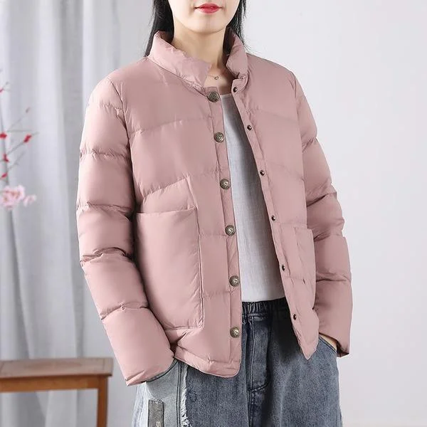 Warm Female Windbreaker Parka Women's Down Jackets Pink Girl Coats