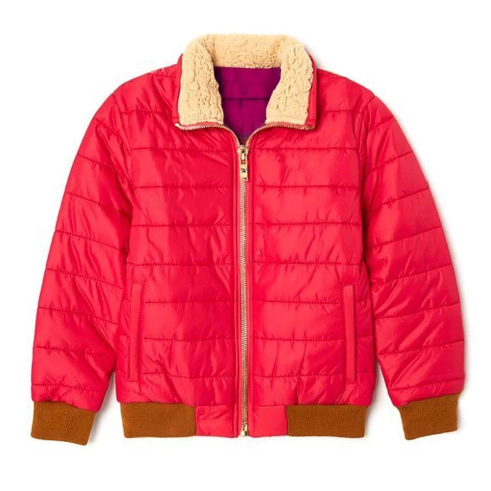 Women’s Rainbow Sunburst Bomber Puffer Jacket