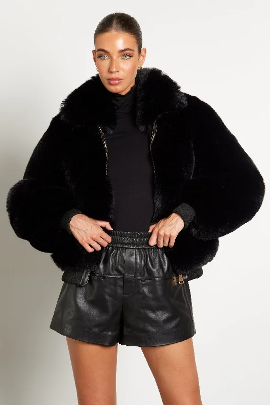 Harley Premium Faux Fur Bomber