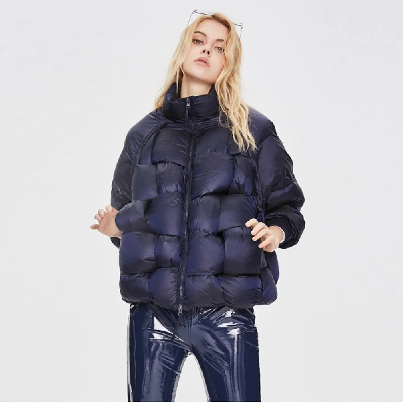 Women's Knitting Puffer Down Jacket