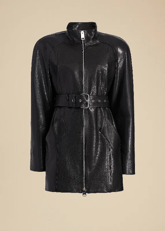 The Bobb Jacket in Black Leather