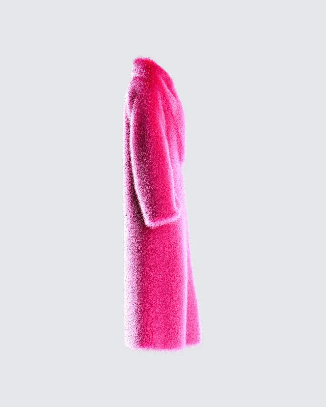 corinne-hot-pink-vegan-fur-coat