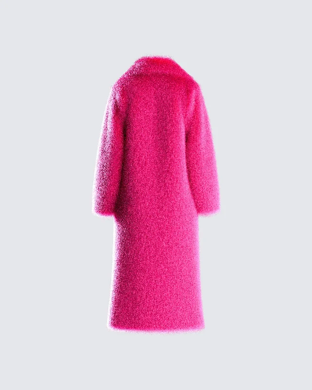 corinne-hot-pink-vegan-fur-coat