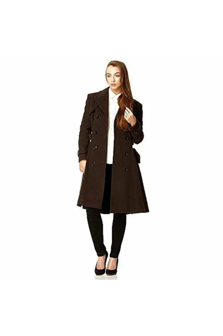 De La Creme Fashions Wool Blend Double Breasted Coat