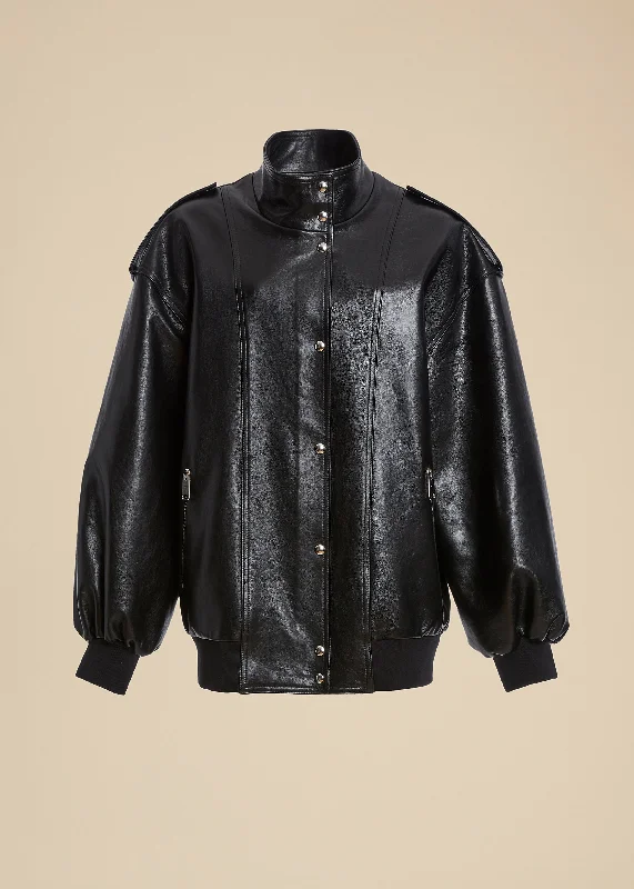 The Farris Jacket in Black Leather