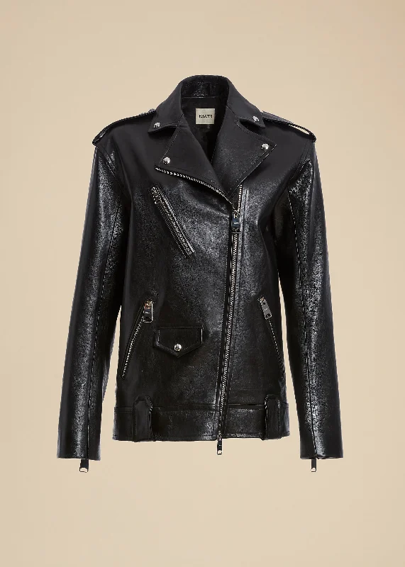 The Hanson Jacket in Black Leather