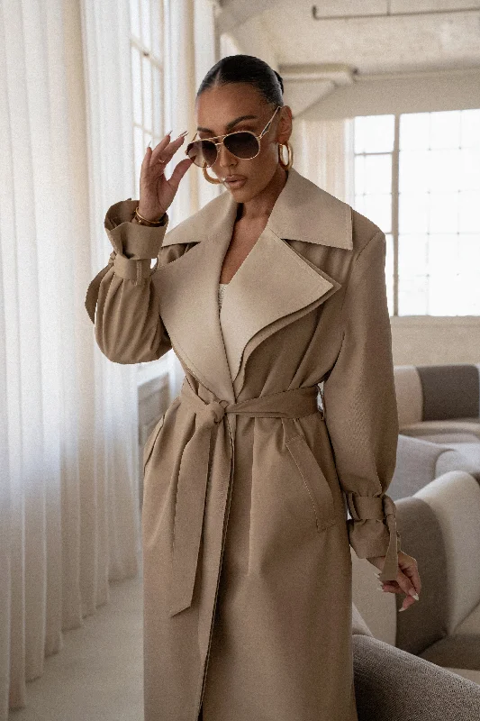 Khaki Shona Oversized Coat