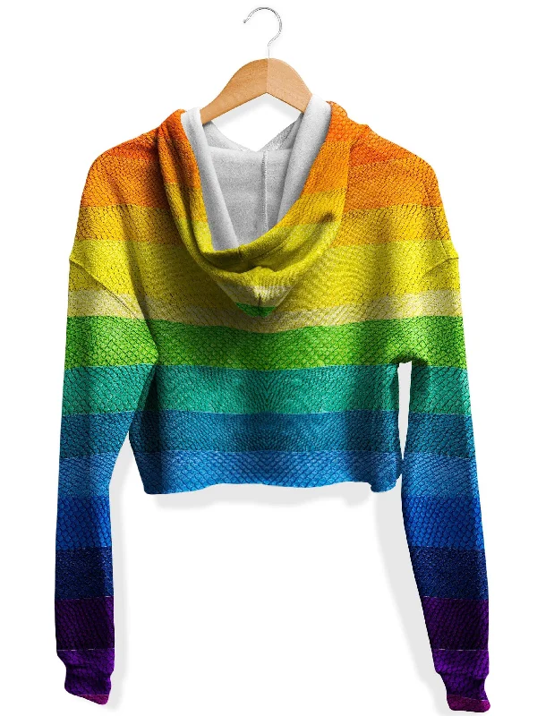 rainbow-snake-fleece-crop-hoodie