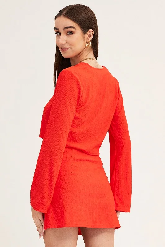 red-long-sleeve-tie-front-textured-tie-top-oj9151x-38mb