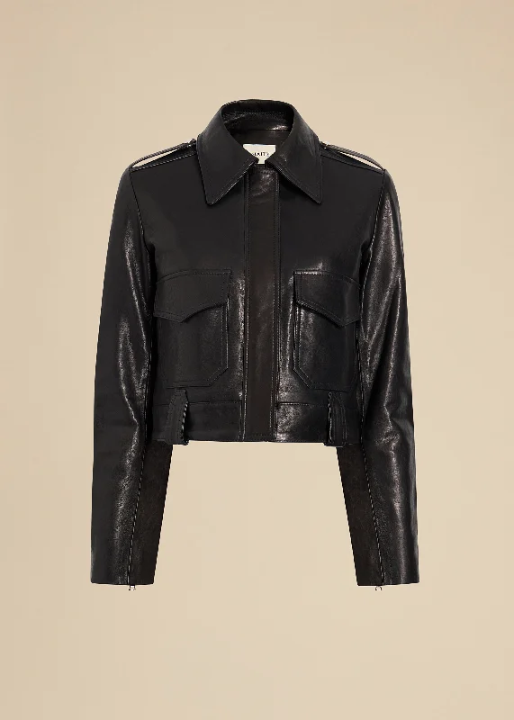 The Cordelia Jacket in Black Leather